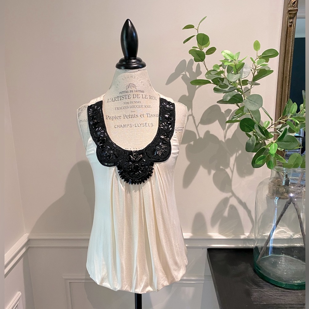 Bordeaux Los Angeles Beaded Blouse